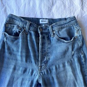 Pistola Charlie High Rise Straight Jeans Ankle